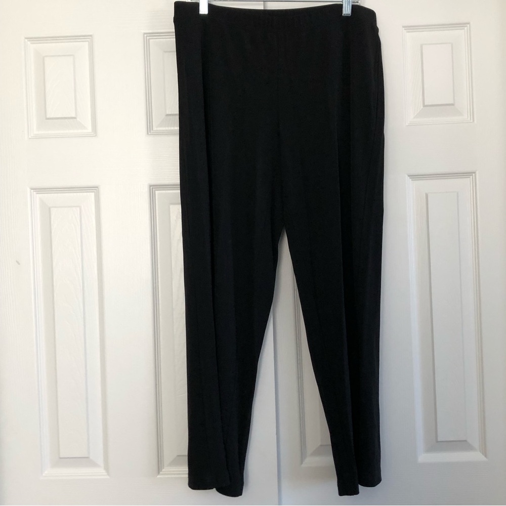 NEW - Karen Kane Black Stretch Pull-On Pants Size 0X, 1X)